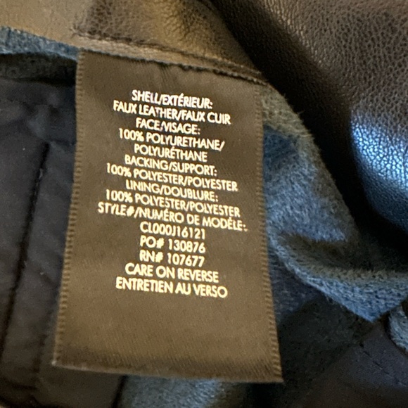 Alice + Olivia NWT Dylan Faux Leather Wide Leg in Black, size 4 - Picture 12 of 12